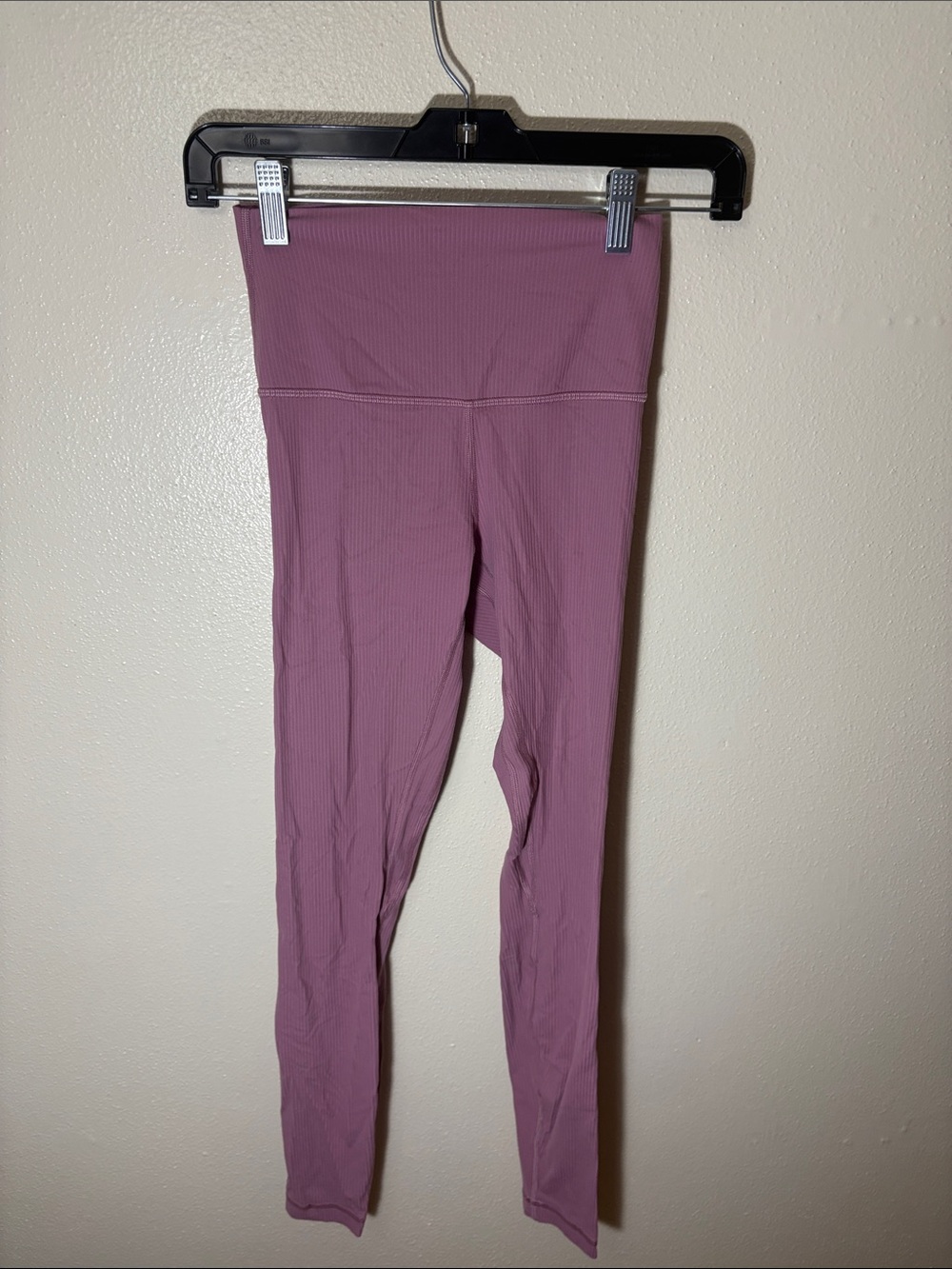 lululemon athletica Mauve Ribbed High-Waist Leggings